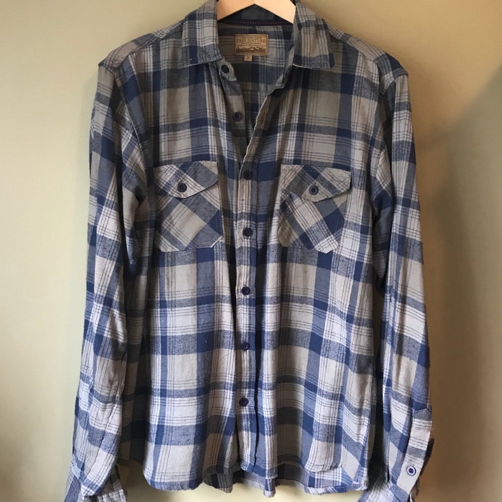 Men’s Blue/Gray Flannel